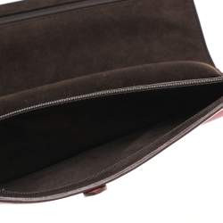مملوكة مسبقًا Cartier Fuchsia Leather Jewelry Roll Holder Travel Case