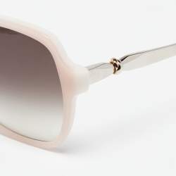 Pre Owned Cartier Pink Emma Square Gradient Sunglasses