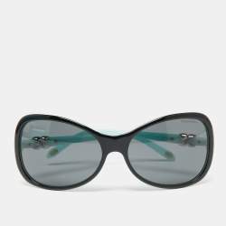 Pre Owned Tiffany & Co. Blue TF4024 Oversized Sunglasses