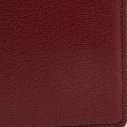 Pre Owned Cartier Maroon Leather Passport Holder