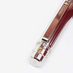 Pre Owned Cartier Palladium Finish Santos De Cartier Ballpoint Pen