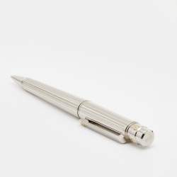 Pre Owned Cartier Palladium Finish Santos De Cartier Ballpoint Pen