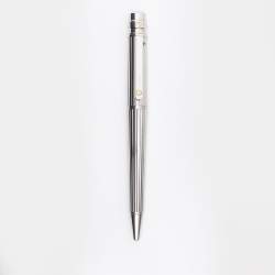 Pre Owned Cartier Palladium Finish Santos De Cartier Ballpoint Pen