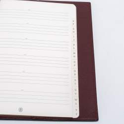 Pre Owned Cartier Burgundy Leather Must de Cartier Desk Diary