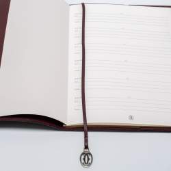 Pre Owned Cartier Burgundy Leather Must de Cartier Desk Diary