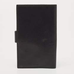 Pre Owned Cartier Dark Brown Leather Flap Passport Holder
