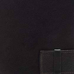Pre Owned Cartier Dark Brown Leather Flap Passport Holder