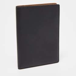 Pre Owned Cartier Black Leather Passport Holder