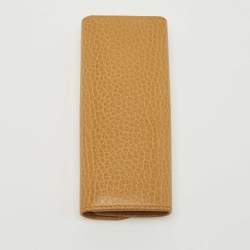 Pre Owned Cartier Tan Leather 4 Key Holder