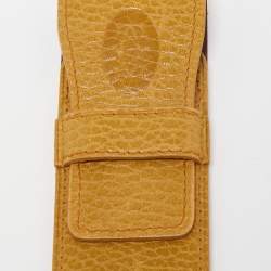 Cartier Tan Leather Flap Pen Pouch