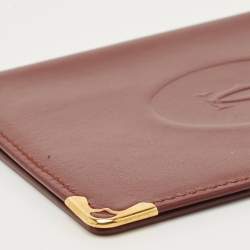 Pre Owned Cartier Burgundy Leather Must De Cartier Agenda Diary 