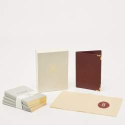 Pre Owned Cartier Burgundy Leather Must De Cartier Agenda Diary 