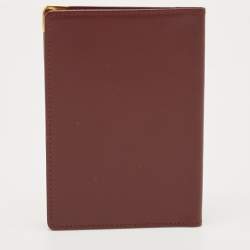 Pre Owned Cartier Burgundy Leather Must De Cartier Agenda Diary 