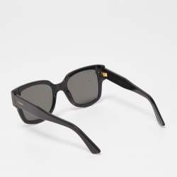 Pre Owned Cartier Black CT0357S Panthere Square Sunglasses