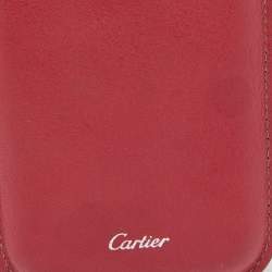 Pre Owned Cartier Pink Leather iPhone Case
