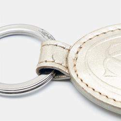 مملوكة مسبقًا Cartier Gold Leather Must de Cartier Key Ring