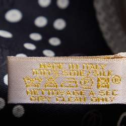 Cartier Black Chain Print Silk Square Scarf