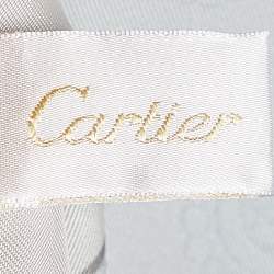 Pre Owned Cartier Multicolor Paris Postcard Print Silk Scarf