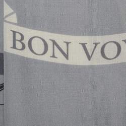 Pre Owned Cartier Grey Bon Voyage Wool Fringed Scarf