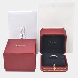 Pre Owned Cartier Platinum Diamond Ring Size 66