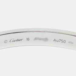 Cartier Love 18k White Gold Bracelet 16