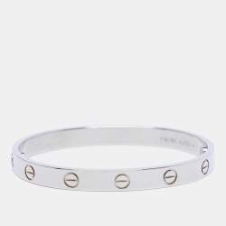 Cartier Love 18k White Gold Bracelet 16