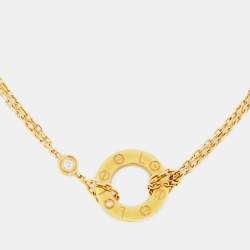 Pre Owned Cartier Love Diamond 18k Yellow Gold Bracelet