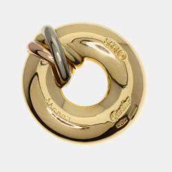 Pre Owned Cartier 18K Yellow, Rose, White Gold Trinity Circle Pendant