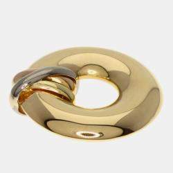 Pre Owned Cartier 18K Yellow, Rose, White Gold Trinity Circle Pendant