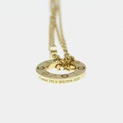 Pre Owned Cartier 18K Yellow gold 2 Diamond LOVE Necklace