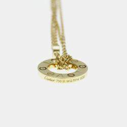 Pre Owned Cartier 18K Yellow gold 2 Diamond LOVE Necklace