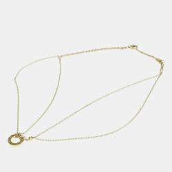 Pre Owned Cartier 18K Yellow gold 2 Diamond LOVE Necklace