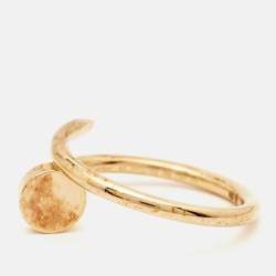 Pre Owned Cartier Juste Un Clou 18k Yellow Gold Small Model Ring Size 48