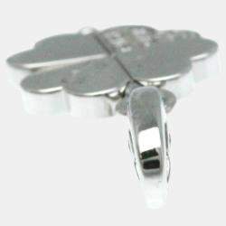 Cartier 18K White Gold and Diamond 4 Leaf Clover Pendant Charm