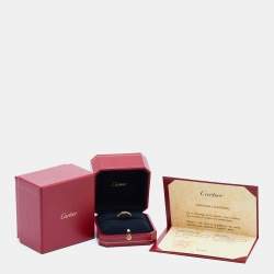 Pre Owned Cartier Love 18k Yellow Gold Wedding Band Ring Size 53