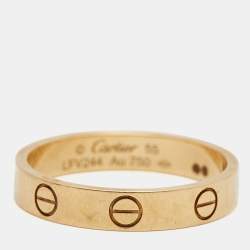 مملوكة مسبقًا خاتم كارتييه لوف ذهب أصفر عيار 18 مقاس 55