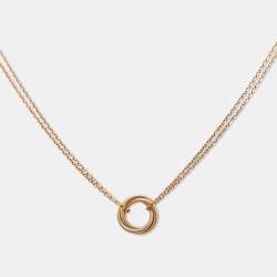 Pre Owned Cartier Trinity 18k Three Tone Gold Necklace
