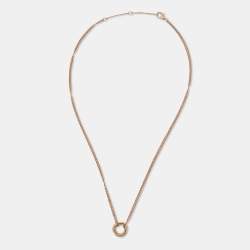 Pre Owned Cartier Trinity 18k Three Tone Gold Necklace