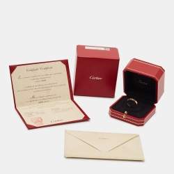 Pre Owned Cartier Love 18k Yellow Gold Wedding Band Ring Size 60