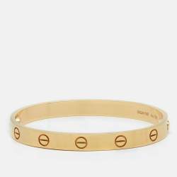 Pre Owned Cartier Love 18k Yellow Gold Bracelet 16
