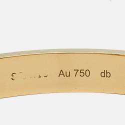 Pre Owned Cartier Love 18k Yellow Gold Bracelet 16