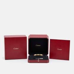 Pre Owned Cartier Love 18k Yellow Gold Bracelet 16