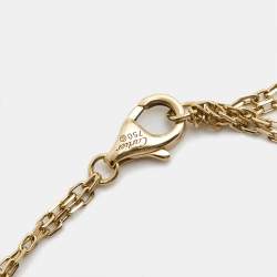 Pre Owned Cartier Love Diamonds 18k Yellow Gold Bracelet