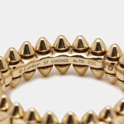 مملوكة مسبقًا Cartier Clash de Cartier 18k Rose Gold Ring Size 57