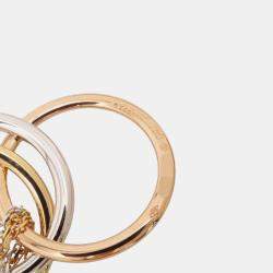 مملوكة مسبقًا Cartier 18K Yellow, Rose, White Gold and Diamond Trinity Pendant Necklace