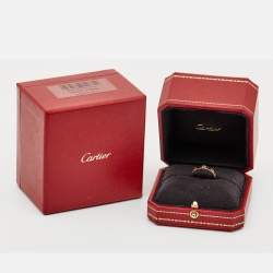 Cartier Love 18k Rose Gold Wedding Band Ring Size 53