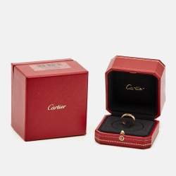 Cartier Love 18k Rose Gold Wedding Band Ring Size 50