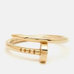 Pre Owned Cartier Juste Un Clou 18k Yellow Gold Smal Model Ring Size 51