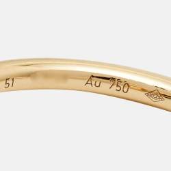 Pre Owned Cartier Juste Un Clou 18k Yellow Gold Smal Model Ring Size 51