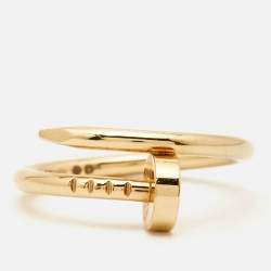 Pre Owned Cartier Juste Un Clou 18k Yellow Gold Small Model Ring Size 47